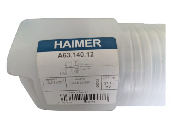 HAIMER HSK-A63 Werkzeughalter A63.140.12 CNC,  G2.5, 12mm – Bild 9